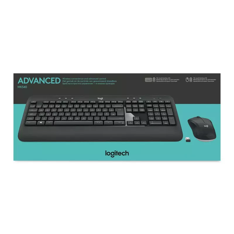 LOGITECH Mk540 Advanced langaton näppäimistö- ja hiirisarja - Azerty belgialainen