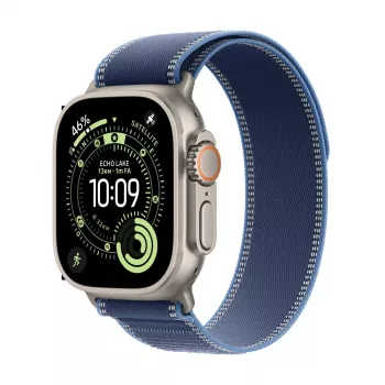 APPLE Watch Ultra 3 (2025) LTE 49mm titaanikotelo Trail Loop S/M - sininen