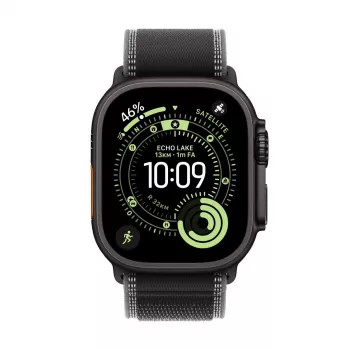 APPLE Watch Ultra 3 (2025) LTE 49mm titaanikotelo Trail Loop M/L - musta/tummanharmaa