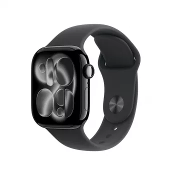 APPLE Watch Series 11 GPS 42mm Jet Black -alumiinikotelo ja musta Sport-ranneke M/L