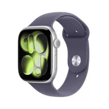 APPLE Watch Series 11 GPS + Cellular 46mm hopea-alumiinikotelo Purple Fog Sportarmband M/L
