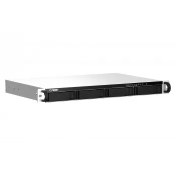 QNAP TS-464eU NAS-räkkikotelo (1U) Intel® Celeron® N5095 8 GB DDR4 0 TB QNAP Turbo System alumiini, musta