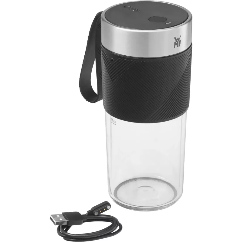 WMF KITCHENminis 0416700011 0,3 L -pöytäsekoitin 50 W musta, ruostumaton teräs, läpinäkyvä