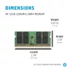 HP DDR4 - moduuli - 32 GB - SO DIMM 260-PIN - 3200 MHz / PC4-25600