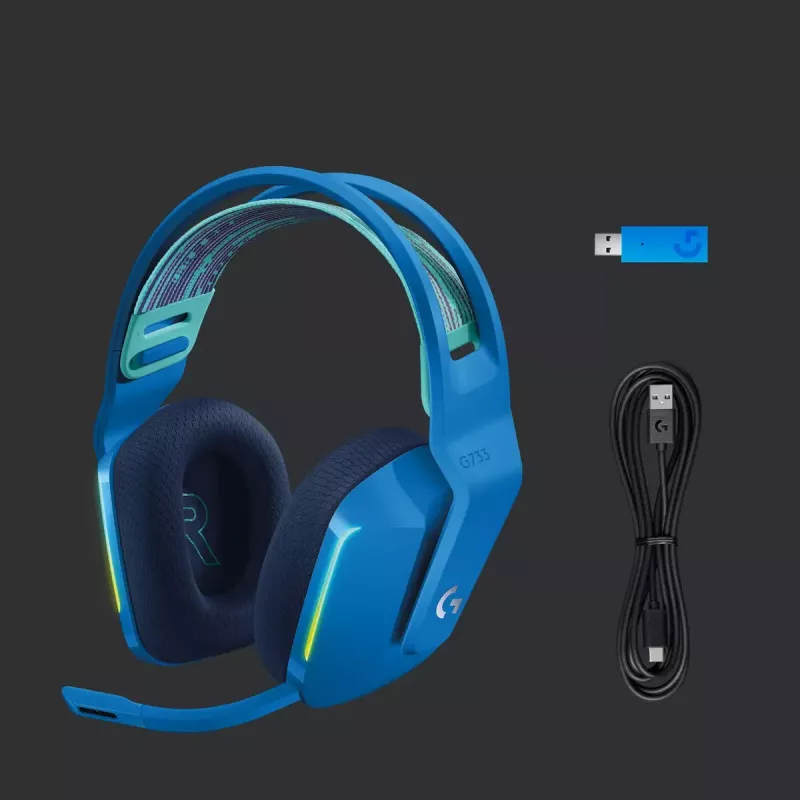 Kuulokemikrofoni Logitech G G733 LIGHTSPEED Wireless RGB -peliheadset