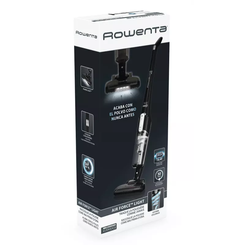 Rowenta Air Force Light RH6545 akkuimuri kuiva pussiton 0,65 L musta