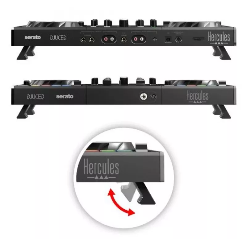 Hercules Inpulse 500 Digital Vinyl System (DVS) skrätseri musta