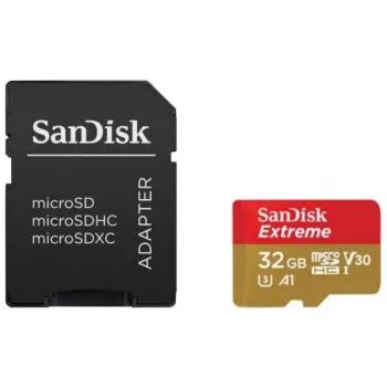 WESTERN DIGITAL SanDisk Micro SDHC muistikortti Extreme, 32 GB, 100 MB/s, 2 kpl:n pakkaus