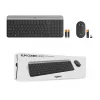 Logitech MK470 langaton näppäimistö+hiiri, grafiitti, hiiri mukana, QWERTY US, USB
