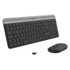 Logitech MK470 langaton näppäimistö+hiiri, grafiitti, hiiri mukana, QWERTY US, USB