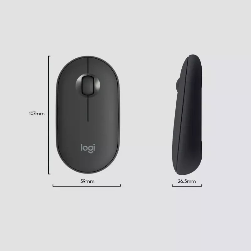 Logitech MK470 langaton näppäimistö+hiiri, grafiitti, hiiri mukana, QWERTY US, USB