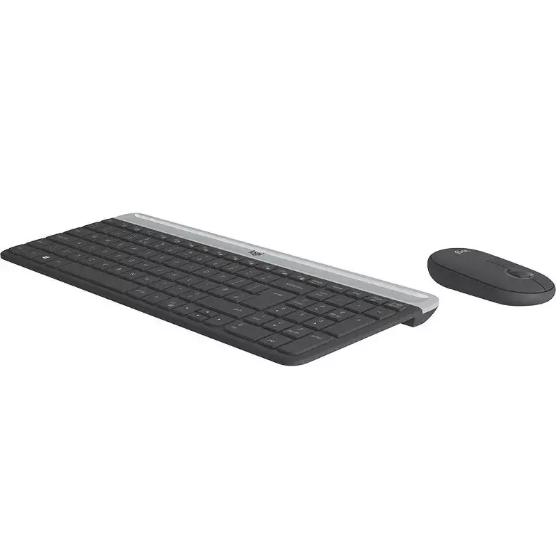 Logitech MK470 langaton näppäimistö+hiiri, grafiitti, hiiri mukana, QWERTY US, USB