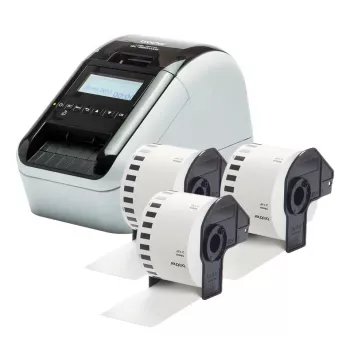 Brother QL-820NWBCVM tarratulostin lämpösiirtotulostus väri 300 x 600 DPI 176 mm/s johdollinen & langaton Ethernet/LAN DK Wi-Fi Bluetooth