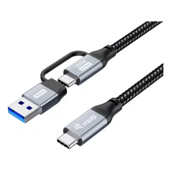 Equip 128431 USB-kaapeli USB 3.2 Gen 2x2 1 m USB A/USB C USB C musta