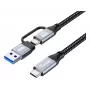 Equip 128431 USB-kaapeli USB 3.2 Gen 2x2 1 m USB A/USB C USB C musta