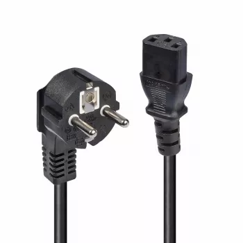 Lindy 3m Schuko 2-pin-pistoke IEC C13 -virtakaapeli, musta, 3 m, CEE7/7, C13-liitin