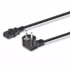Lindy 3m Schuko 2-pin-pistoke IEC C13 -virtakaapeli, musta, 3 m, CEE7/7, C13-liitin