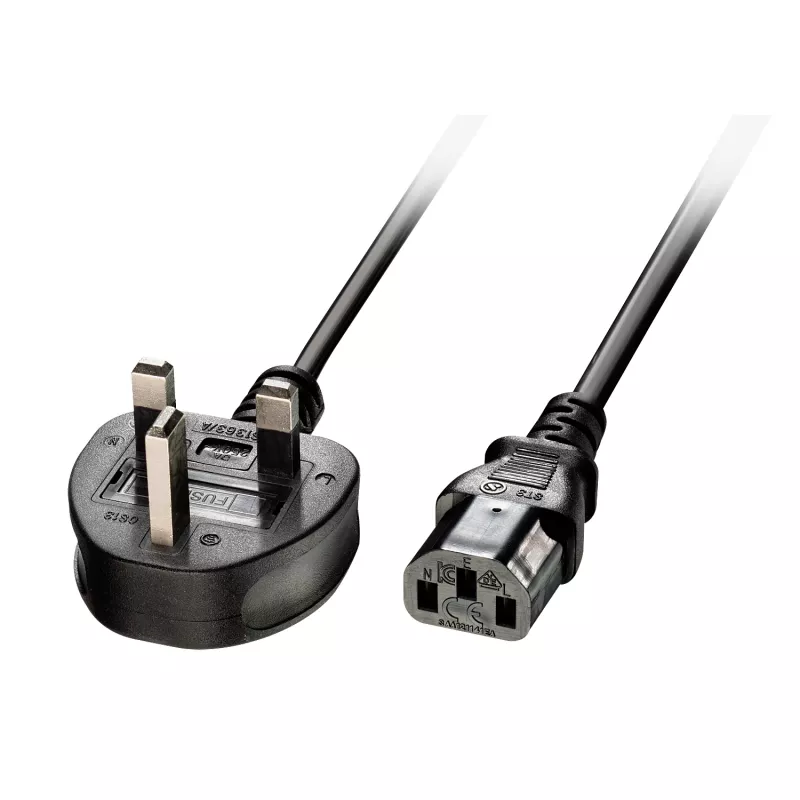 Lindy 2m UK - IEC C13 virtakaapeli