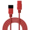 Lindy 1m IEC C19 - C20 jatkokaapeli, punainen