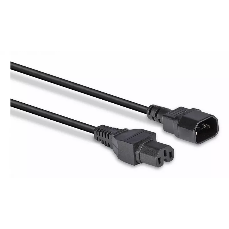 Lindy 2m IEC C14 - IEC C15 'Hot Condition' virtakaapeli, musta