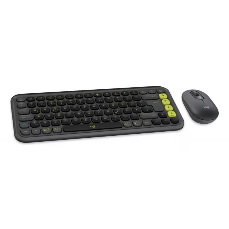 Logitech POP Icon Combo Mini näppäimistö ja hiiri, langaton, Bluetooth, QWERTZ saksa