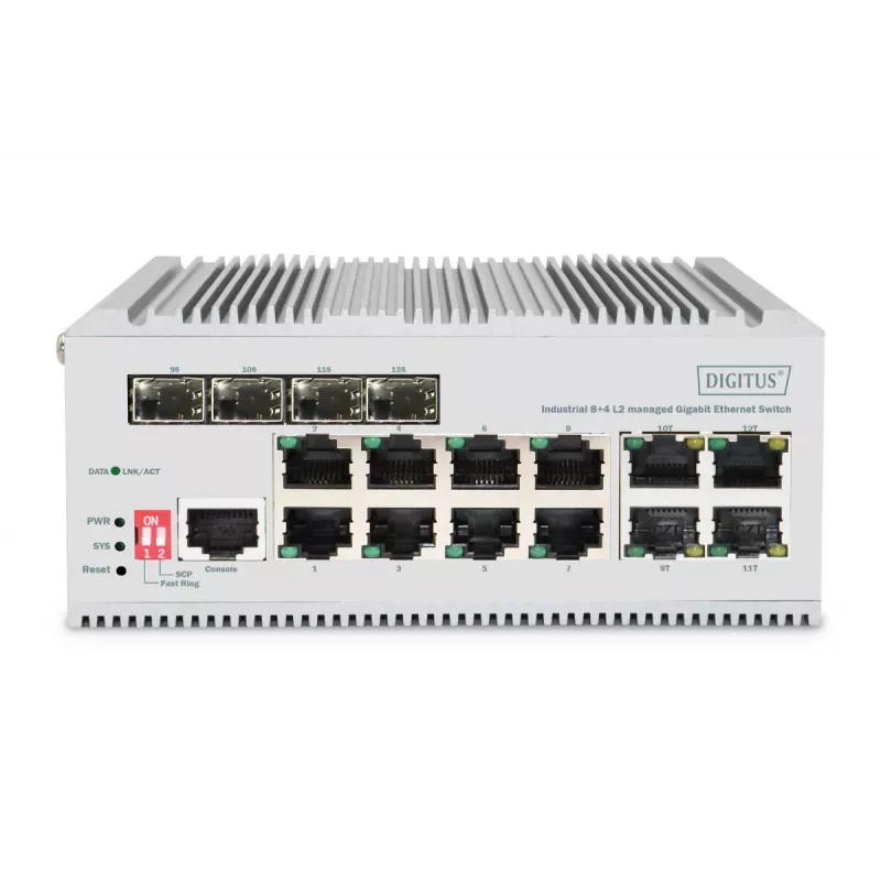 Hallittava Gigabit Ethernet -kytkin Digitus DN-651145 8 porttia L2