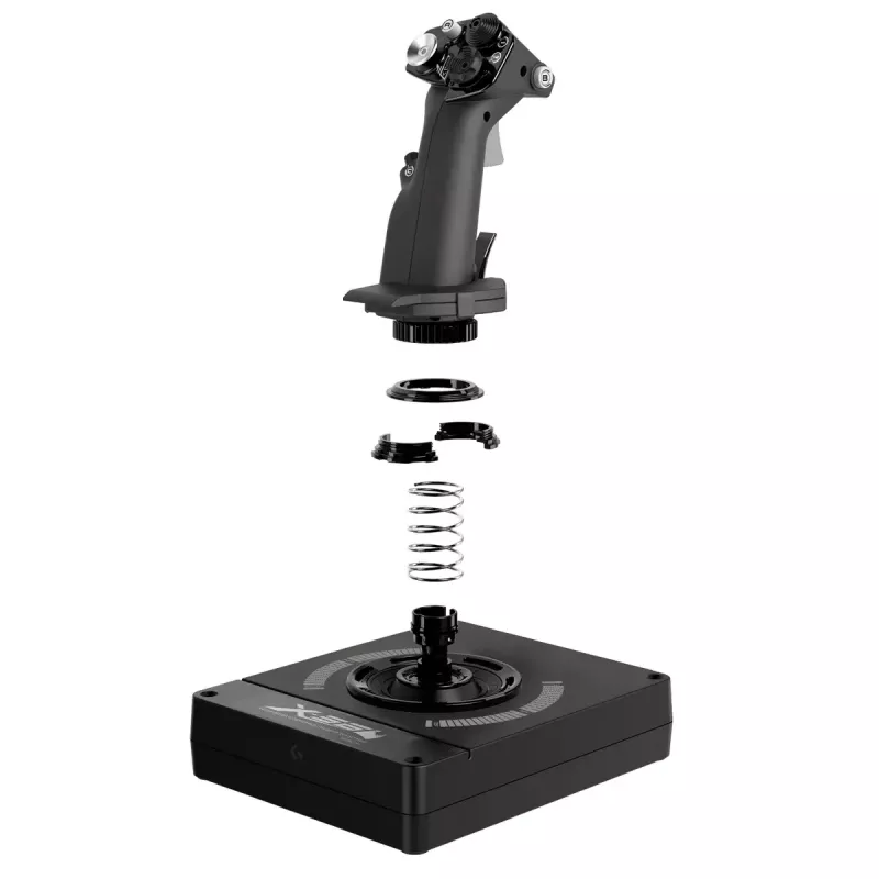 Logitech G X56 H.O.T.A.S. ohjaussauva ja kaasuvipu (Saitek Pro Flight X56 Rhino), langallinen USB, PC, musta