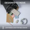 Kompakti mininäppäimistö Logitech Pebble Keys 2 K380s — RF langaton + Bluetooth, QWERTY US International, valkoinen