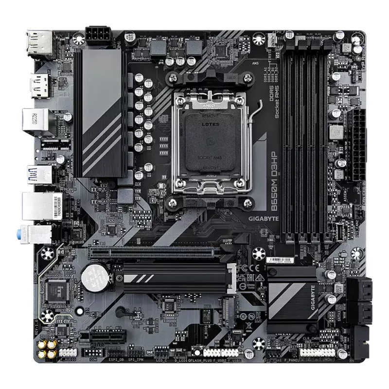 Emolevy GIGABYTE B650M D3HP, AMD AM5, Micro ATX