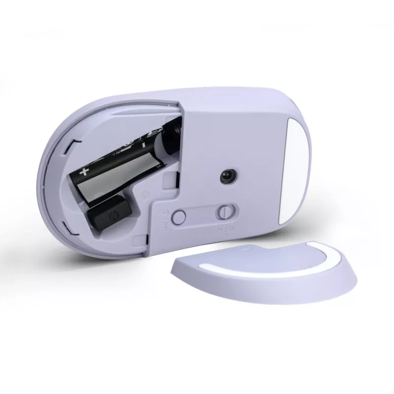 HP 400 hiljainen violetti langaton hiiri, molempikätinen, RF langaton + Bluetooth, 6000 DPI, violetti