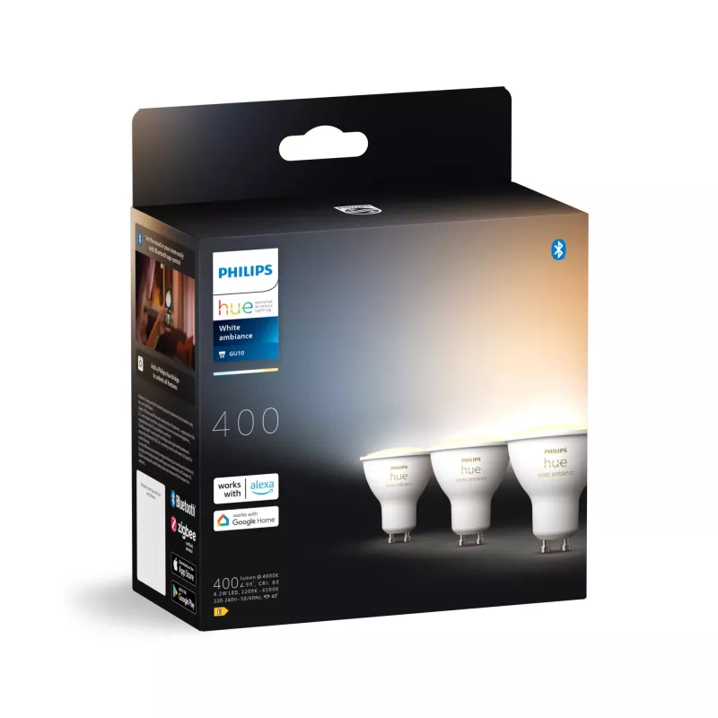 Philips Hue White ambience GU10 – älykäs valaisin – (3 kpl:n pakkaus)