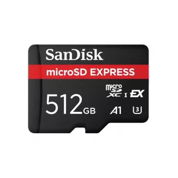 WESTERN DIGITAL Express microSD-kortti 256 GB – jopa 880 MB/s lukunopeus, jopa 650 MB/s kirjoitusnopeus, 210 MB/s kestävä kirjoitusnopeus, U3, C10