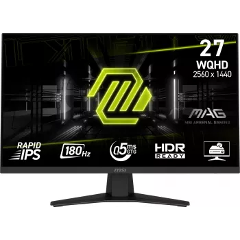 MSI MAG 274QF tietokonenäyttö 68,6 cm (27 tuuman) 2560 x 1440 pikseliä Wide Quad HD LCD musta
