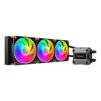 COUGAR Poseidon Ultra 360 CPU-vesijäähdytys, ARGB, musta, All-in-One-nestekühler, 12 cm, 500 RPM, 2200 RPM, musta