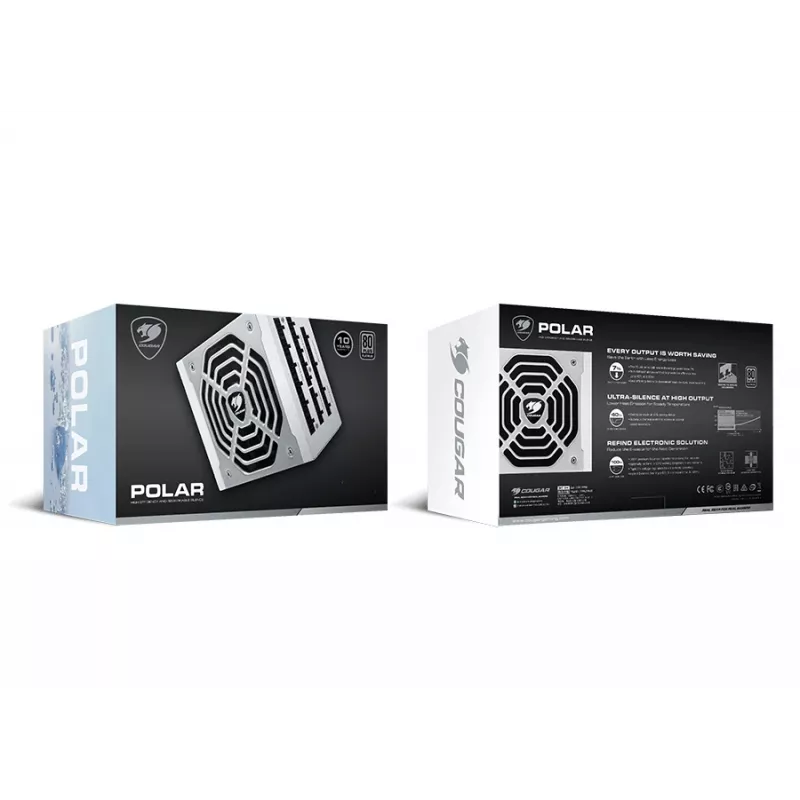 COUGAR Polar 1050W virtalähde ATX3.1 / 80 Plus Platinum / modulaarinen