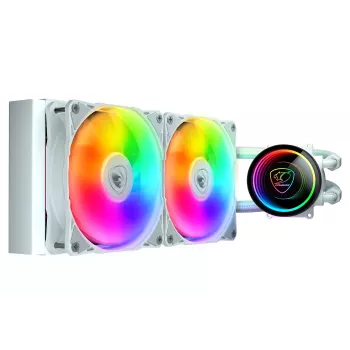 COUGAR CPU-vesijäähdytys, Poseidon Elite 240, ARGB valkoinen, All-in-One-nestekühler, valkoinen
