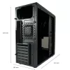 PC-kotelo LC-Power LC-7041B-ON Midi Tower musta