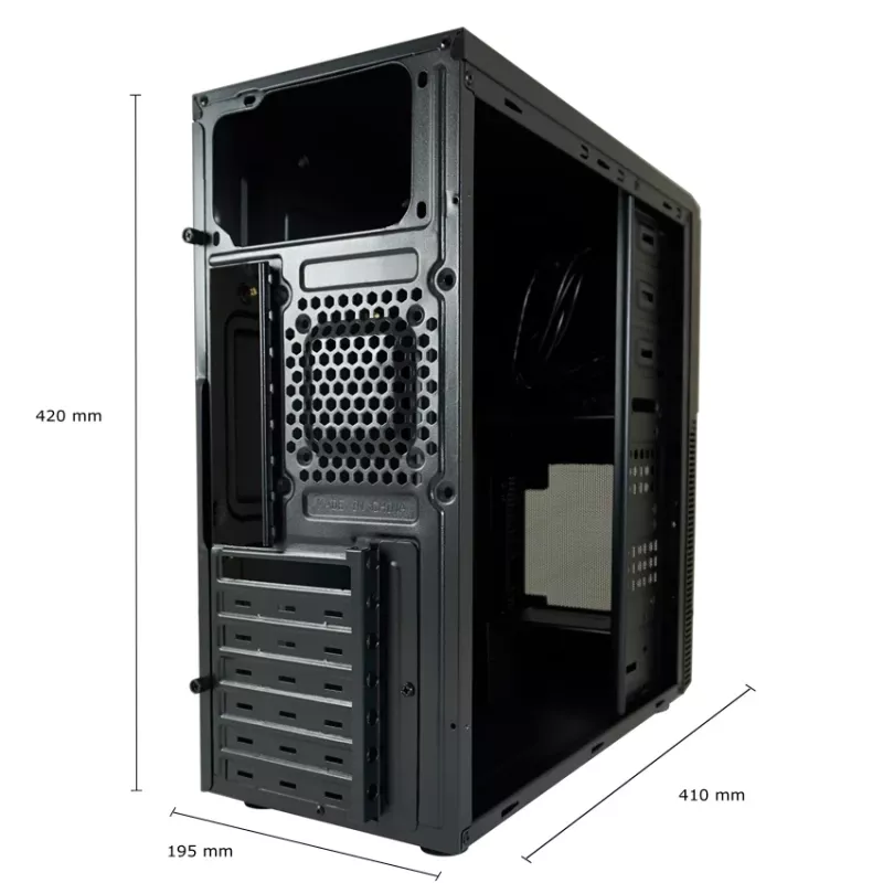 PC-kotelo LC-Power LC-7041B-ON Midi Tower musta
