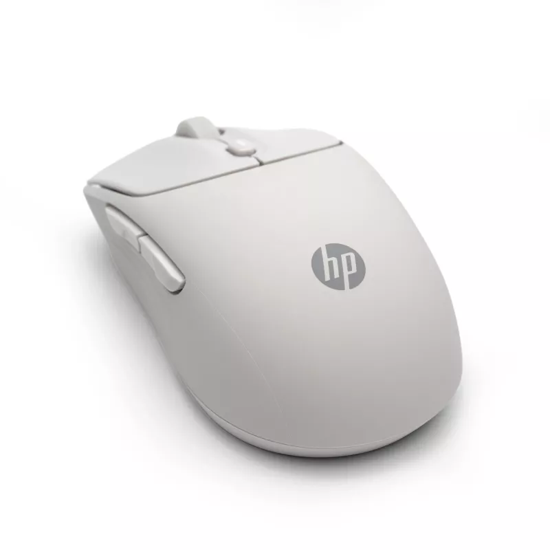 HP 400 hiljainen vaahteranvärinen langaton hiiri, molempikätinen, RF Wireless + Bluetooth, 6000 DPI, beige