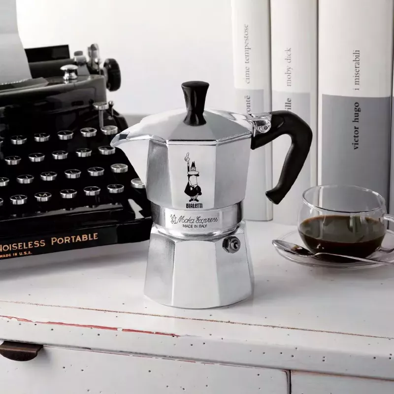 Mokkapannu BIALETTI Moka Express alumiini 2 kupin (100 ml) musta