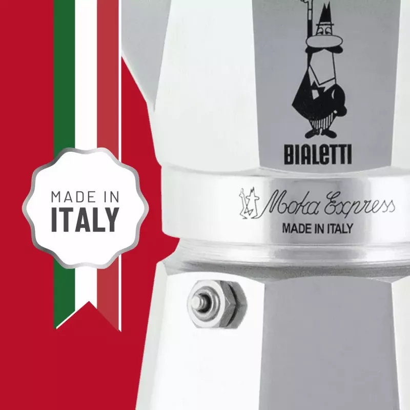 Mokkapannu BIALETTI Moka Express alumiini 2 kupin (100 ml) musta
