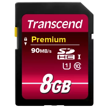 Flash-muisti Transcend 8GB SDHC Class 10 UHS-I TS8GSDU1