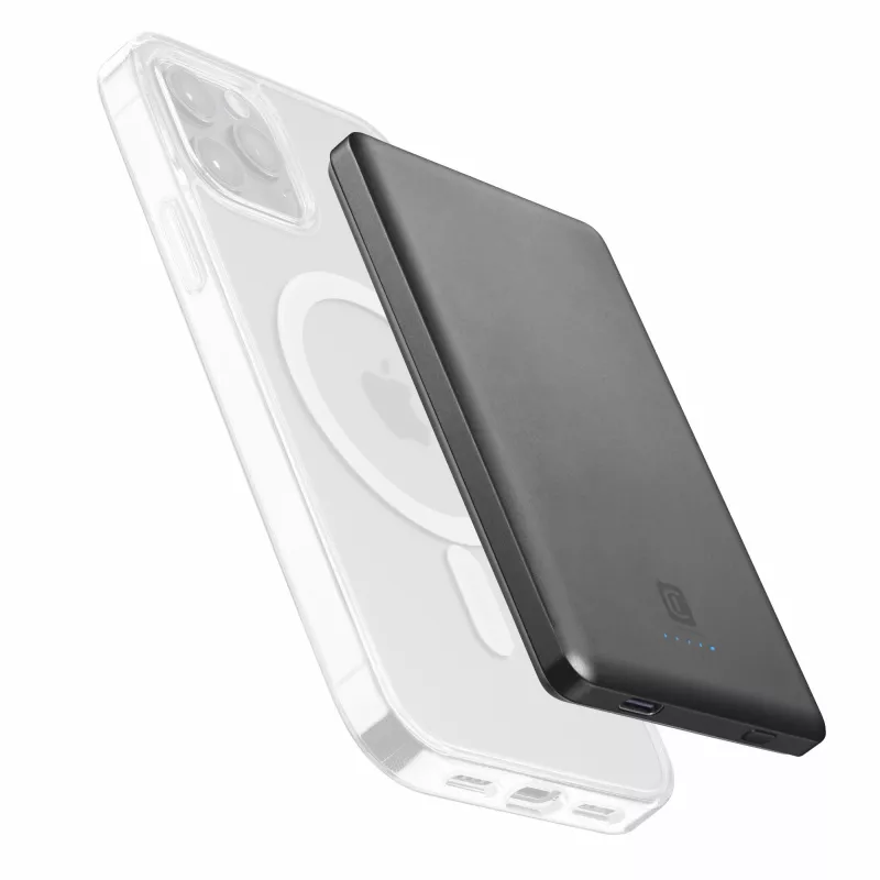 Cellularline Mag Lite 5000 5000mAh langaton varavirtalähde MagSafe-teknologian kanssa yhteensopiva