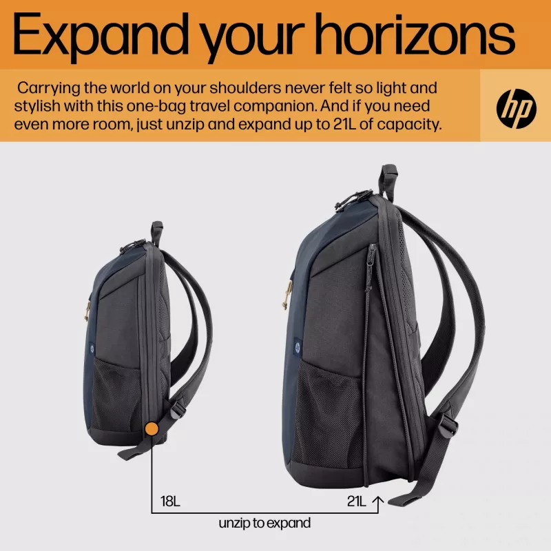 HP Travel 18 litraa 15.6 Iron harmaa kannettavan tietokoneen reppu