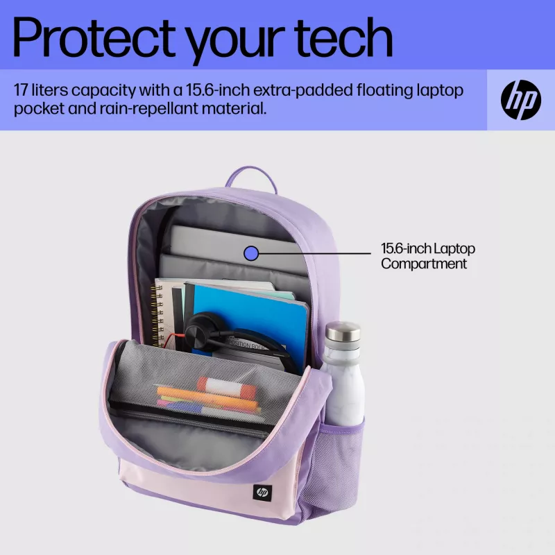 HP Campus Lavender reppu, reppu, 490 g