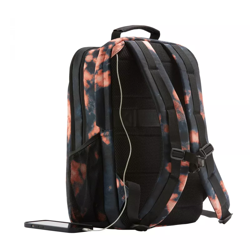 Vapaa-ajan reppu HP Campus XL Tie Dye reppu musta polyesteri