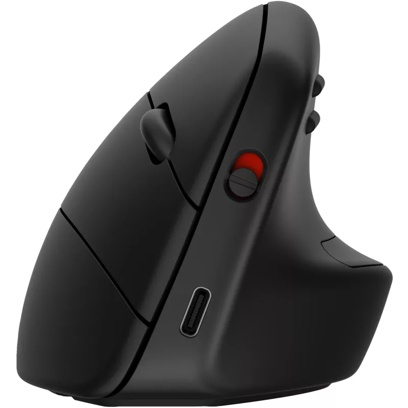 HP 920 ergonominen langaton hiiri, oikeakätinen, pystysuunnittelu, Bluetooth + USB Type-A, 4000 DPI, musta