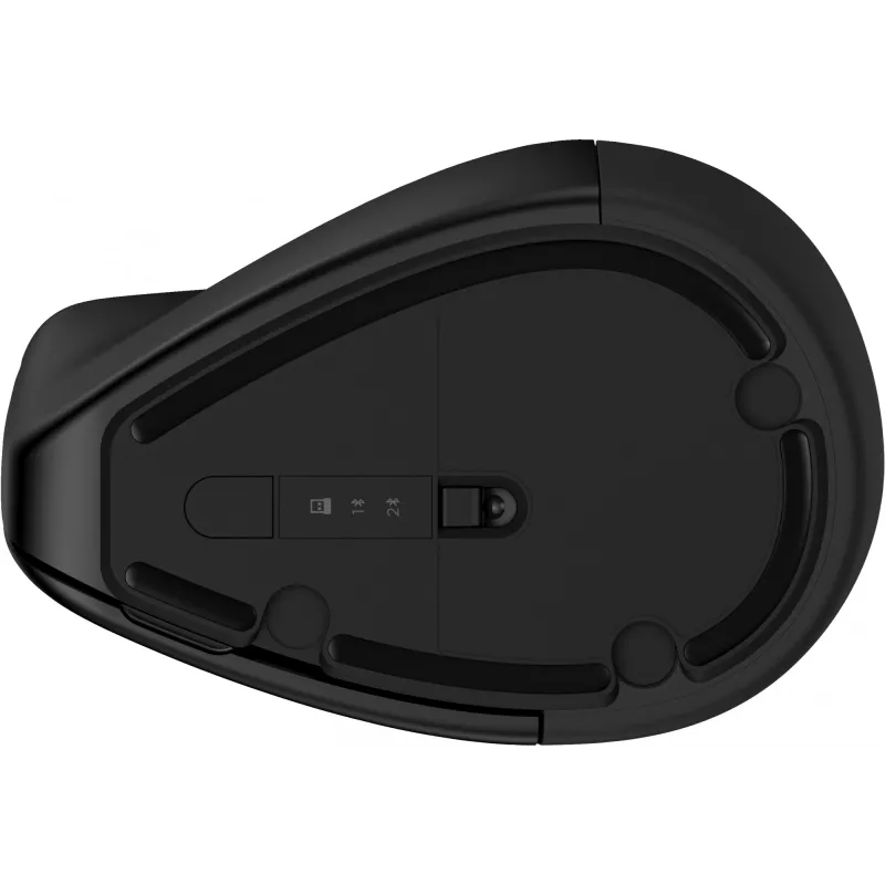 HP 920 ergonominen langaton hiiri, oikeakätinen, pystysuunnittelu, Bluetooth + USB Type-A, 4000 DPI, musta