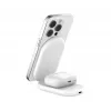 BELKIN Boostcharge Qi2 15w Magnetic 2in1 -teline – valkoinen