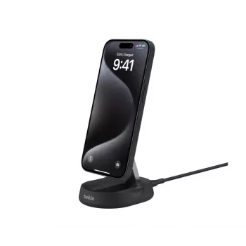 BELKIN langaton latausteline – BoostCharge Pro – Qi2 15 W – musta